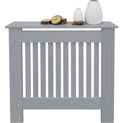 Afbeelding van Radiator bekleding 78x19x82 cm grijs MDF