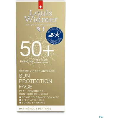 Afbeelding van Louis Widmer Sun Protection Face SPF50+ Geparfumeerd 50ml Crème 50 ml