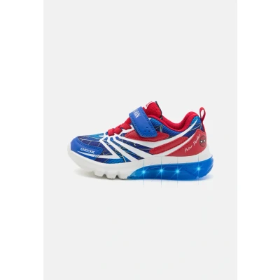 Afbeelding van Geox Light UP Spider MAN Ciberdron BOY Sneakers laag voor kinderen, Maat: 38, Royal/red Imitatieleer/ textiel