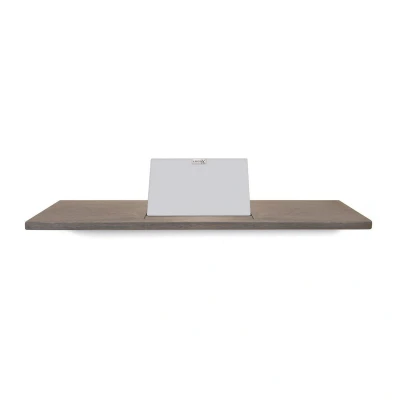 Afbeelding van LoooX Wooden collection bath shelf 78cm met houder mat wit eiken