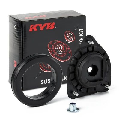 Afbeelding van KYB SM1533 Reparatieset, Ring voor schokbreker taatspot Vooras Suspension Mounting Kit RENAULT: LAGUNA 3