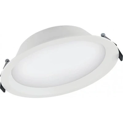 Afbeelding van Ledvance LED Downlight Alu DN200 25W 2250lm 100D 830 Warm Wit 215mm IP44 Dali Dimbaar.