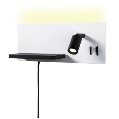 Afbeelding van Paulmann Serrra 71103 Wandlamp 5.5 W LED Wit (mat), Zwart (mat)