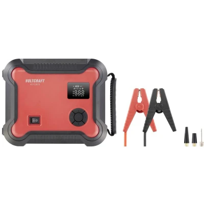 Afbeelding van VOLTCRAFT Startkabels VC CJS72 15820465 Starthulpstroom: 600 A 2x 12V uitgang, USB contact, Laad en opslagstation, Compressor, Verpolings
