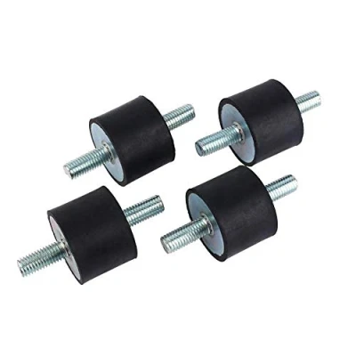 Afbeelding van Keenso M10 40 x 30 anti vibratie houders dubbele schroefdraad, 4 stuks rubberen isolator schokdemper luchtcompressorpomp met schroeven