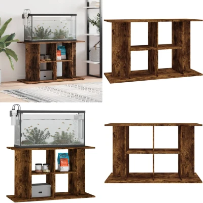 Afbeelding van vidaXL Aquariumstandaard 100x40x60 cm bewerkt hout gerookt eikenkleur