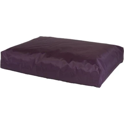 Afbeelding van Hondenkussen nylon aubergine 75x55x10 cm EPS korrels