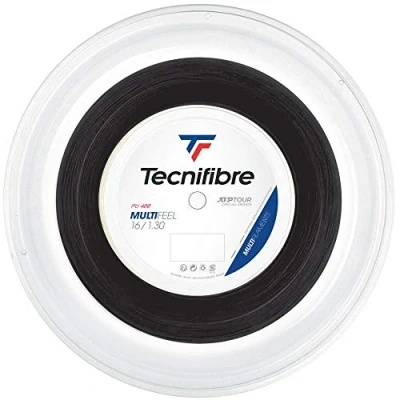 Afbeelding van Tecnifibre Tennissnaar Multifeel 1.30 Zwart Op Rol 200m