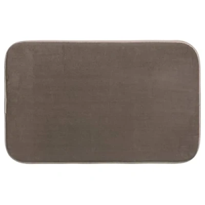 Afbeelding van 5Five Badkamerkleedje/badmat tapijt memory foam taupe 48 x 80 cm anti slip mat
