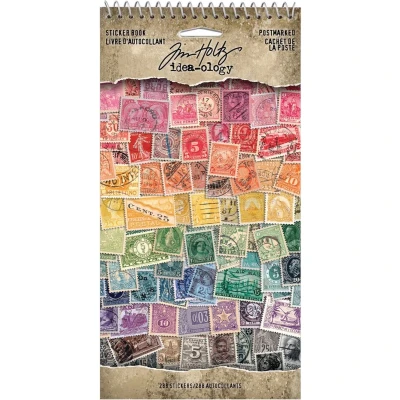 Afbeelding van Idea ology Tim Holtz Sticker Book Postmarked (TH94387)