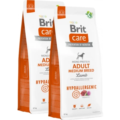 Afbeelding van Brit Care Hypo Allergeen Adult Medium Lam &amp; Rijst 2 x 12 kg