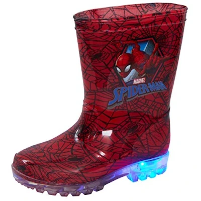 Afbeelding van Marvel Spiderman lichtgevende rubberlaarzen voor jongens, Rood