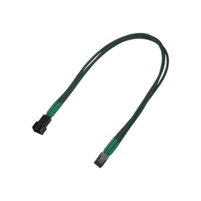 Image de Nanoxia Rallonge de câble d&#039;alimentation ventilateur alimentation interne 3 broches (M) pour 30 cm vert