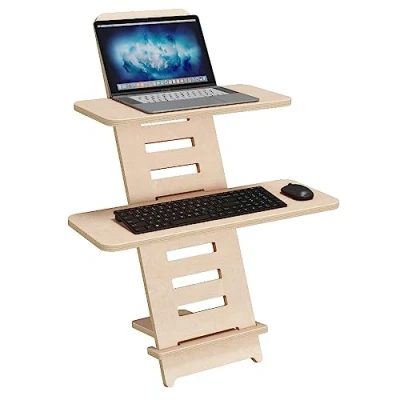 Afbeelding van Standing Desk Staande bureau, bureaustandaard, laptopstandaard, in hoogte verstelbaar bureaublad