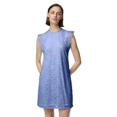 Afbeelding van Pieces Pcolline Dress Cocktailjurk, Dames, Maat: Small, Hydrangea
