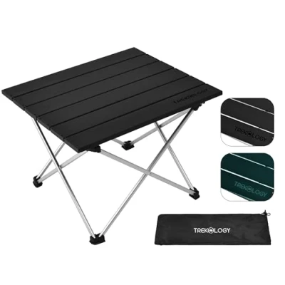 Afbeelding van TREKOLOGY kleine opvouwbare lichtgewicht campingtafel, draagbare klaptafel, outdoor strandtafel
