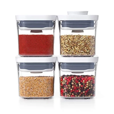 Afbeelding van OXO Good Grips 11236100 mini POP container, kunststof, transparant, 4 stuks