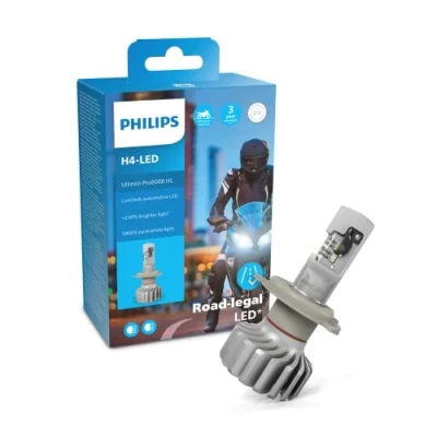 Afbeelding van Philips H4 LED Ultinon Pro6000 HL 11342U6000X1 Motorfiets