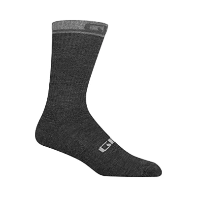 Afbeelding van Giro Merino fietssokken Winter Wool grijs Maat 40 42