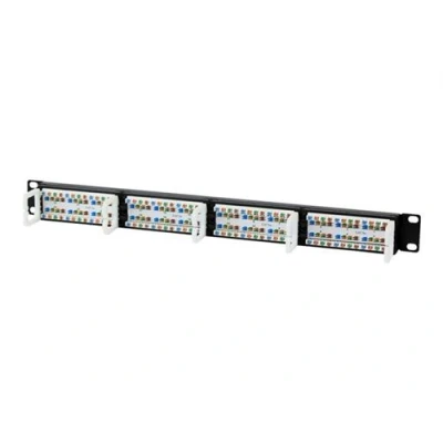 Image de TECHly Professional Tableau de connexions montable sur rack CAT 5e UTP RJ 45 X 24 noir 19&quot;
