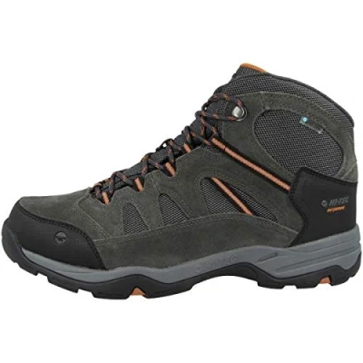 Afbeelding van HI TEC Bandera II WP Outdoorschoenen, Heren, Maat: 44, Charcoal/graphite/burnt orange Leer en textiel