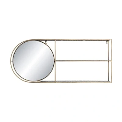 Afbeelding van Wandspiegel DKD Home Decor Spiegel Gouden Metaal Modern (80 x 13 35 cm)