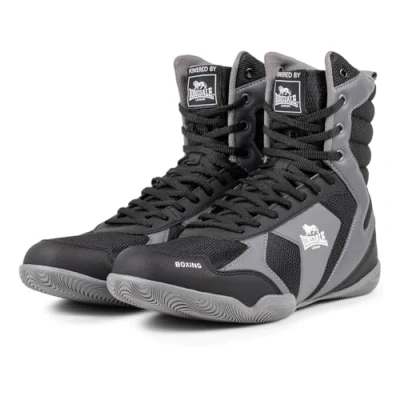 Afbeelding van Lonsdale Heskin Boksschoenen, uniseks, zwart/grijs/wit.