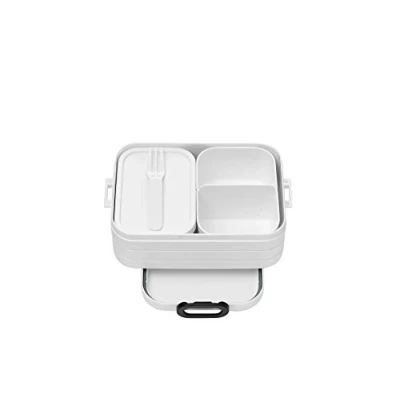 Image de Mepal Panier Repas Bento Take A Break pour Midi Boite Compartiment Lunchbox Sandwichs, Petits Snacks et Restes Snack &amp; Déjeuner 900 ml White
