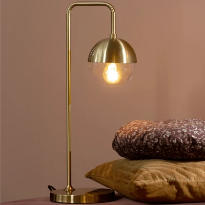 Afbeelding van Tafellamp Globular Metaal Antique Brass