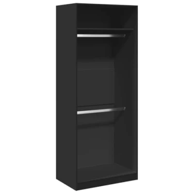Image de vidaXL Garde robe noir 80x50x200 cm bois d&#039;ingénierie3307793