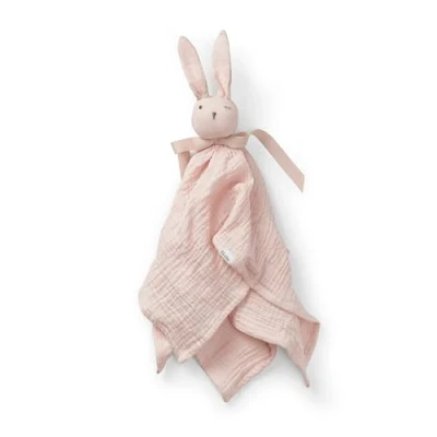 Afbeelding van Elodie Blinkie Hydrofiele Knuffel konijn Knuffeldoekje Kraamcadeau Mae (Soft pink)