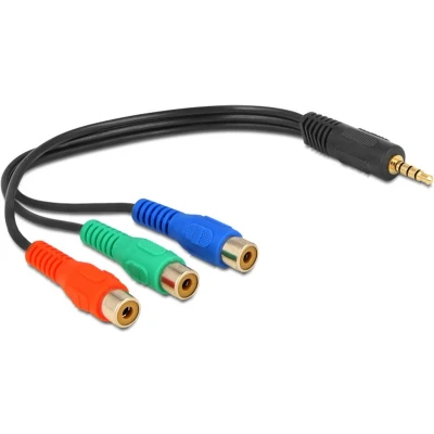Afbeelding van jack kabel 3.5mm Component naar 0.24 m Delock