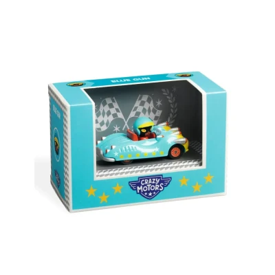 Afbeelding van Djeco crazy motors auto blue gun