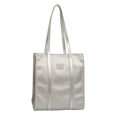 Afbeelding van Gabor Shopper Schoudertas Elfie Zip Tote Bag Silver Zilverkleurig