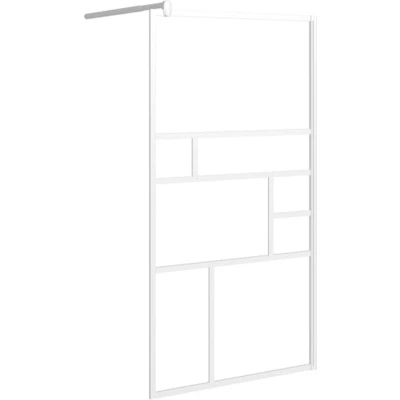 Afbeelding van Inloopdouchewand 100x195 cm ESG glas wit