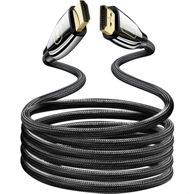Afbeelding van HDMI 2.1 Ultra HD 8K Gevlochten Kabel 3 meter Zwart Usams