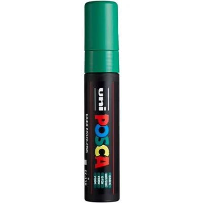 Afbeelding van uni ball Paint Marker op waterbasis Posca PC 17K groen 5 stuks