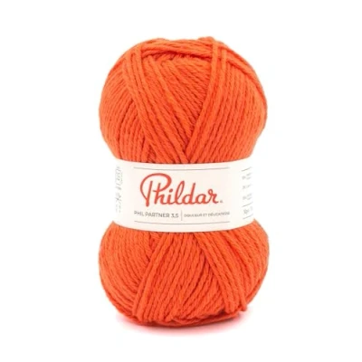 Afbeelding van Phildar Phil Partner 3,5 van 51 g breiwol 25% acryl, wol, 50% polyamide naald nr. kleur vitamine