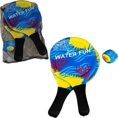 Afbeelding van Summertime Water Fun Soft Beach Ball Set Blauw/Geel