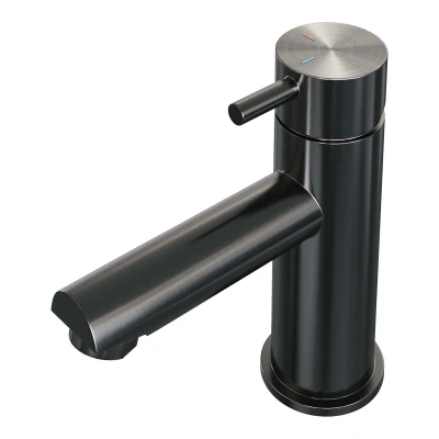 Afbeelding van Brauer gunmetal Edition Wastafelmengkraan opbouw laag model b PVD geborsteld