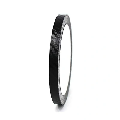 Afbeelding van Decoratieve plakstrips voor auto, motorfiets, boot, modelbouw, vele kleuren, lengte 10 m, plakband (carbon zwart, 8 mm)