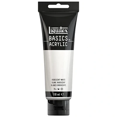 Afbeelding van Liquitex Basics Acryl Tube 118 ml Iridescent ROW Wit