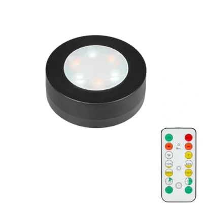 Afbeelding van MOUJUCHI Set van 1 wandlamp op batterijen voor onder kast, keuken, met afstandsbediening, dimbare helderheid muur, trap, lade, toonbank
