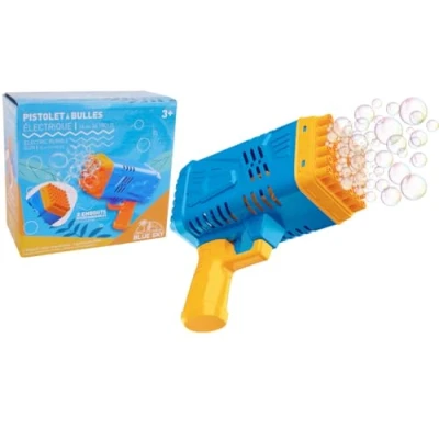 Afbeelding van BLUE SKY Elektrisch bubbelpistool zeepbellen zwart kunststof 042879 draadloos speelgoed voor kinderen buitenspel zomerspel verjaardag vanaf 3 jaar