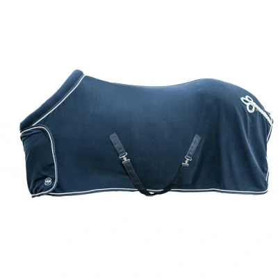 Image de HKM Couverture Polaire avec Col Bleu foncé 125/175