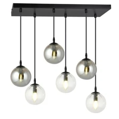 Afbeelding van NADUVI Collection Glazen hanglamp eetkamer Cosmo 6 lichts