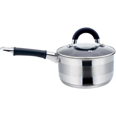 Afbeelding van Kinghoff 1255 steelpan met deksel rvs 1,5 liter