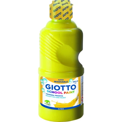 Afbeelding van Giotto Plakkaatverf School Paint Junior 250 Ml Geel