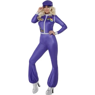 Afbeelding van Smiffys 70s Dancing Queen Kostuum S Paars