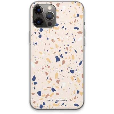 Afbeelding van Case Company® hoesje geschikt voor iPhone 13 Pro Max Terrazzo N23 Soft Cover Telefoonhoesje Bescherming aan alle Kanten en Schermrand